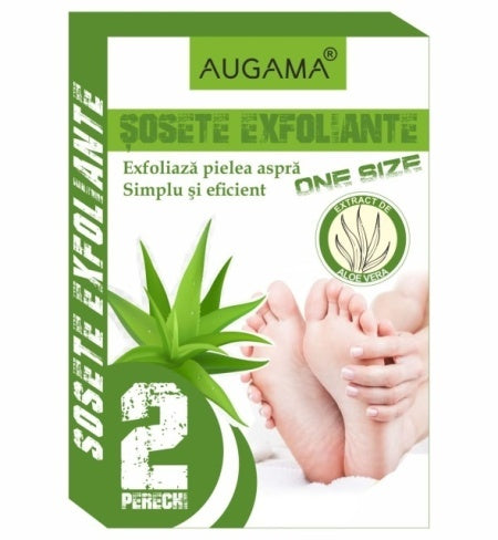 Sosete exfoliante pentru talpi cu aloe vera 2 perechi