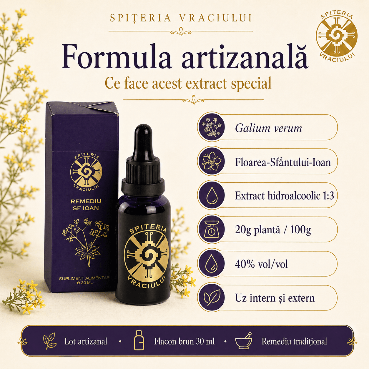 Remediu Natural Ficat și Detoxifiere Hepatică – SF. IOAN | 30ml