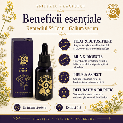 Remediu Natural Ficat și Detoxifiere Hepatică – SF. IOAN | 30ml