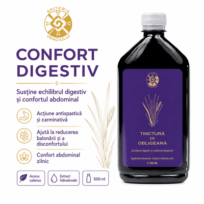 Tinctură de Obligeană – Echilibru Digestiv și Confort Metabolic | 500ml
