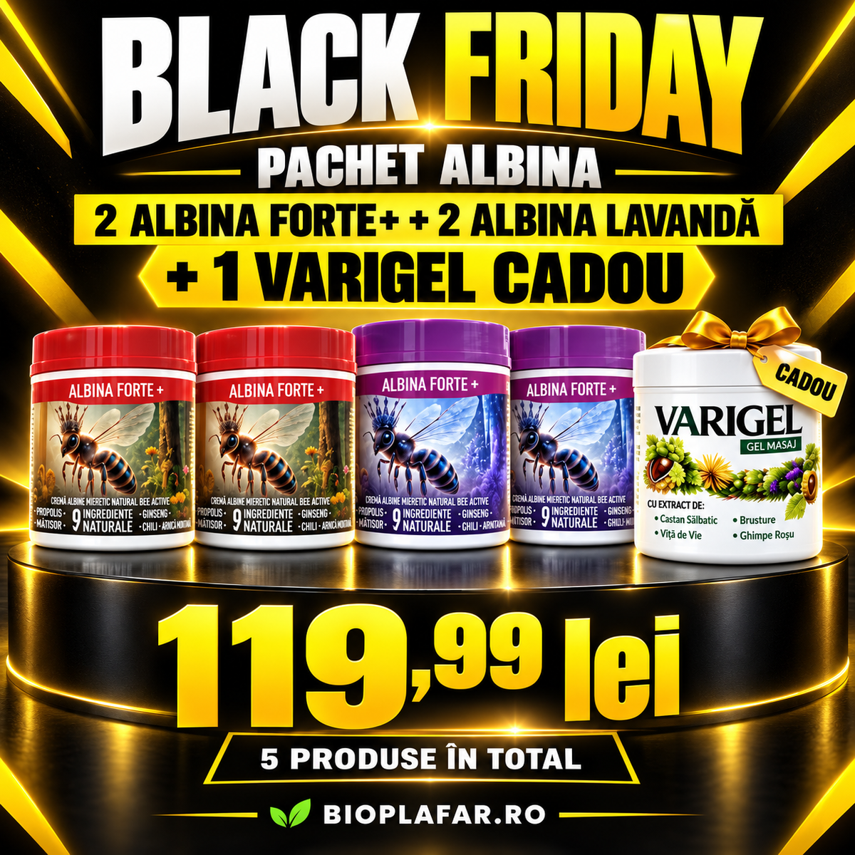 2X ALBINA INCALZITOARE+ 2X ALBINA LAVANDA+ 1X VARIGEL