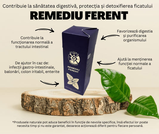 Remediu FERENT - Digestiv, antivomitiv, antidiareic și antiacid